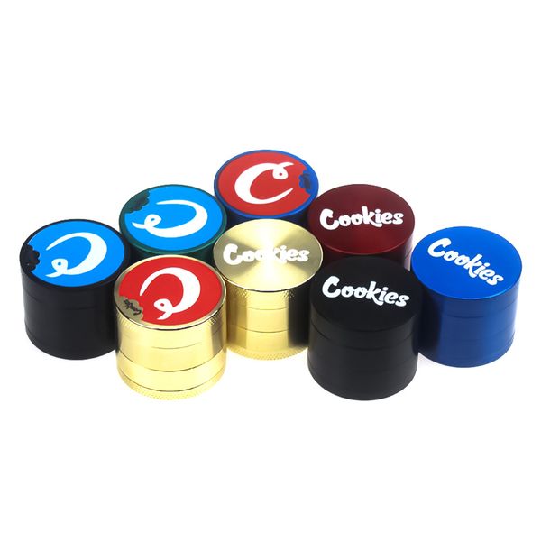 

Печенье Grinder SF California Metal цинковый сплав для курения Херб Grinder 40 * 35 мм 4 части Layers Tobacco Измельчители специй Дробилка Miller