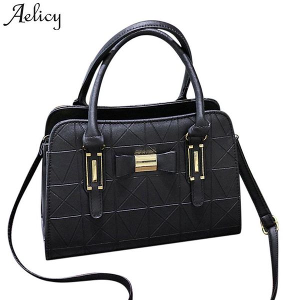 

aelicy 2018 новый дизайн кожа pu женщин способа bowknot crossbody сумка поддельные сумочек твердая кожа саквояж женский