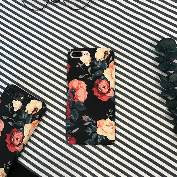 

suitable for apple mobile phone 7 8 8plus x xs xr xsmax original retro rose all-inclusive matte protective shell