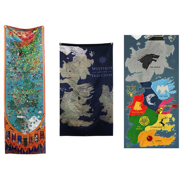 2019 Game Of Thrones Flag 7 Designs Map Flag Room Bar