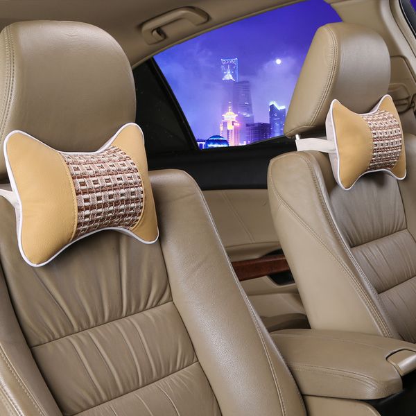

comfortable car neck pillow pink car accessories 2pcs head rest accessories pillows