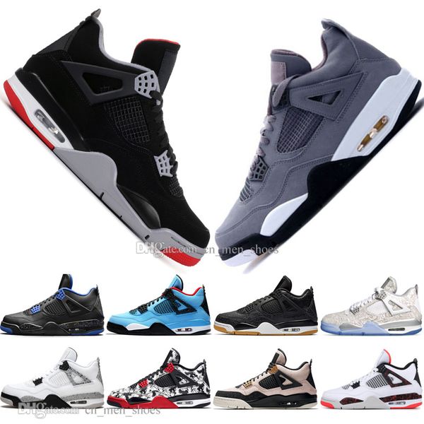 

with box drop shipping new bred 4 4s what the cactus jack laser wings mens basketball shoes eminem pale citron men sport designer sneakers
