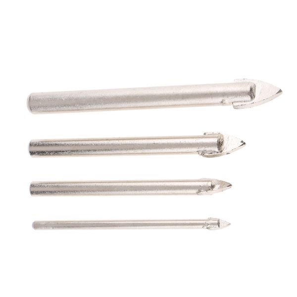

4pcs tools glass hole ceramic tile mirror round shank drill bits 3/5/6/8mm