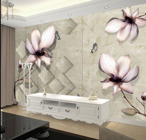 3d площадь мрамор абстрактный цветок фон стены обои home decor дизайнеры