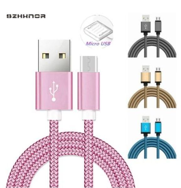 

fast micro usb fast charging cable for samsung galaxy a3/a5/a7 j3 2016 s6/s7/edge note 5 2m 3m long kabel mobile phone charger short