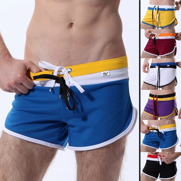 

2019 men's low-waisted underpants wj mesh armour men's casual sports summer 4004dk underpants and shorts and shorts, Black;white