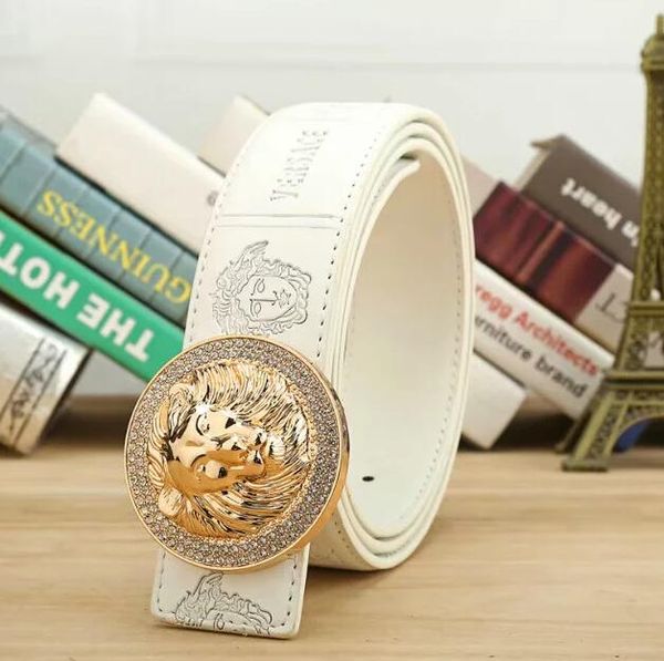 

men belt designer belts women designer belts luxury belt leather business belts pure color snake big gold buckle belt gift shipping, Black;brown