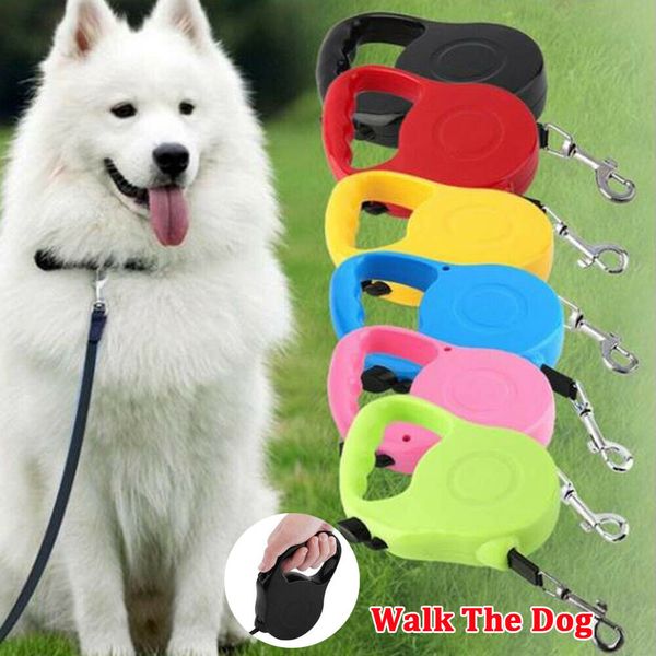 

1pc automatic retractable pet puppy dog extending leash lead strap rope 3m/5m