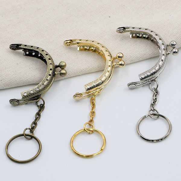 

3 color 5cm bring circle drip head deep decorative pattern semi-circle export of gold gold and silver bronze export of diy, Black