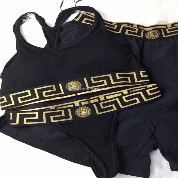 

female luxury women fashion swimwear summer classic design letter pattern bikini casual beach casual swimsuits ship