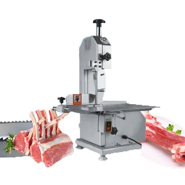 Osso comercial máquina de corte do cortador de carne congelada Osso de peixes de serrar que corta Máquina congelar a carne dos peixes Saw cortador 110V / 220V