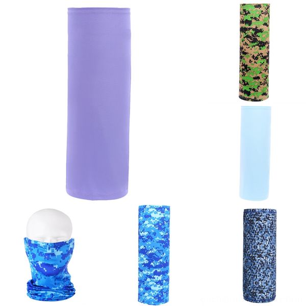 

ynusr breathable hiking scarf neck mask bandana half face gaiter headband ice silk face cover balaclava scarf camouflage mask, Black