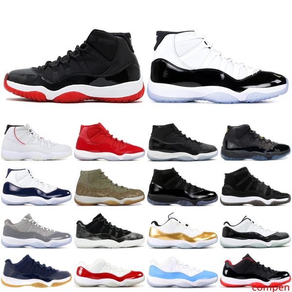 

high 11 11s designer men basketball shoes concord olive lux cap and gown athletics sneakers low unc xi sport shoes size 36-47
