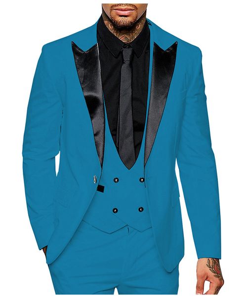 

красивый новое прибытие пик нагрудные мужчины костюмы slim fit one button groom tuxedos groomsmen шафер костюм 3 шт мужские свадебные костюм, Black;gray