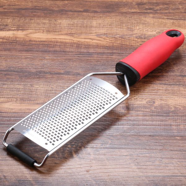 

household kitchen lemon cheese grater with hole long plastic handle multifunctional stainless steel sharp vegetable fruit tools