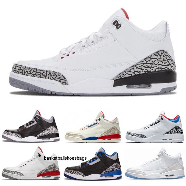 

3 black cement white shoes infrared 23 basketball shoes sneakers for men designer gs wolf grey advanced quality version size 7-13