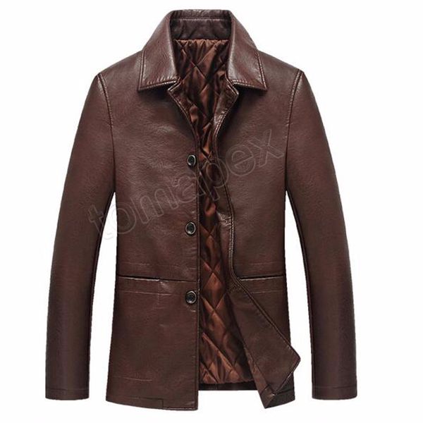 

leather jacket men soft pu leather jacket male business casual coats man jaqueta masculinas inverno couro large size xxxl 4xl, Black;brown