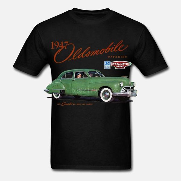 

oldsmobile car poster (1947) t-shirt (white) all sizes s-5xl(1, White;black