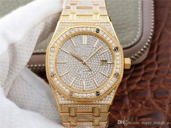 

лучший алмаз часы 1540 orologio ди lusso 316 3120 автоматические механические часы движения 41мм водонепроницаемый дизайнерские часы складно, Slivery;brown