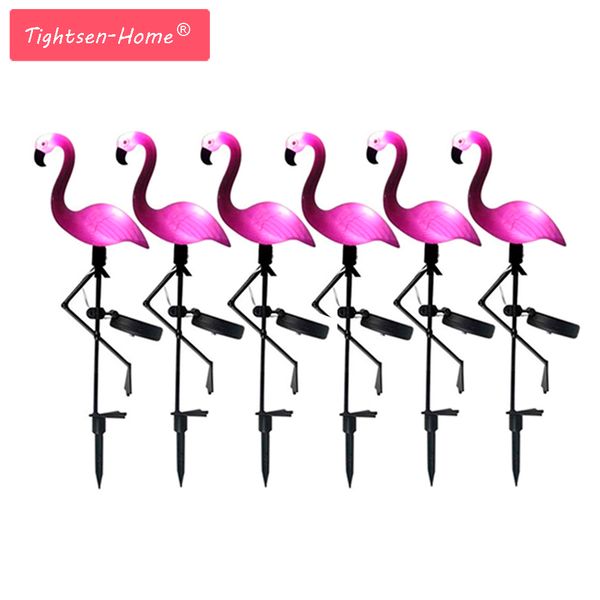 

led solar flamingo garden light simulated lawn lamp waterproof solar led lights outdoor for garden patio decoration lighting