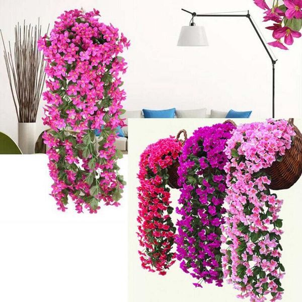 

1 bunch artificial flower artifical fake flowers ivy vine hanging garland plant wedding home decoration