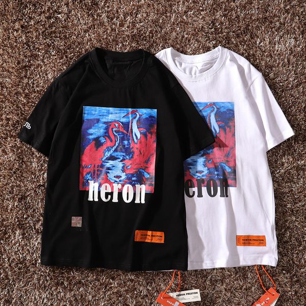 

Heron Preston Mens T shirts Casual Letters Printed Short Sleeved Shirts Couples Designer Tops Womens Summer Clothing
