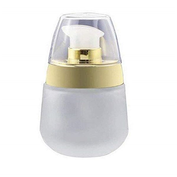

30ml 1oz frosted glass pump bottle travel refillable cosmetic skin care cream dispenser lotion jar packing container