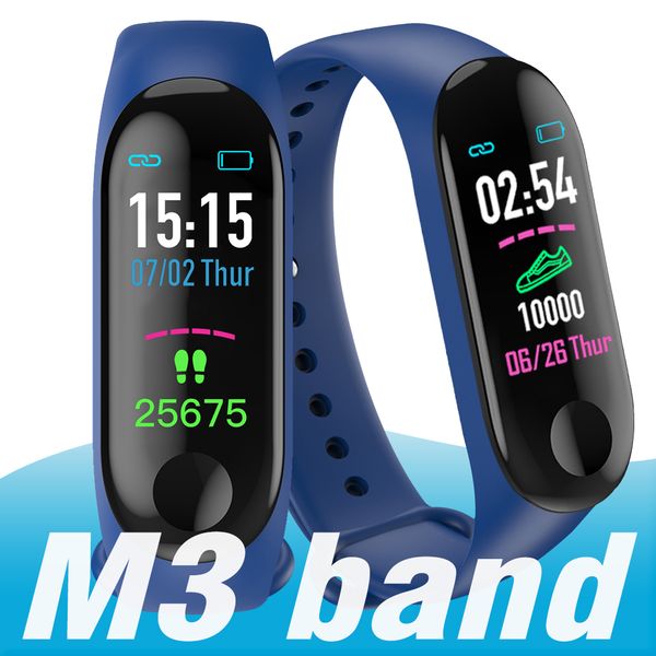 

M3 Smart Band Bracelet Heart Rate Watch Activity Fitness Tracker pulseira Relógios reloj inteligente PK fitbit XIAOMI MI BAND 3 apple watch