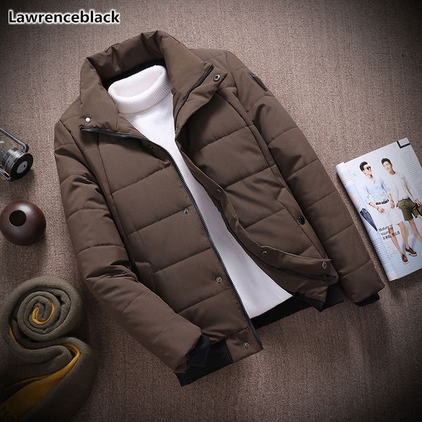 

мужские куртки padded 2019 толстые пальто зимы теплые мужчин хлопка-проложенный parka куртки высокого качества ветровки ветрозащитный casual, Black