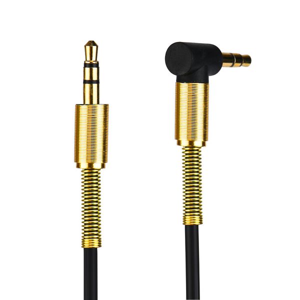 

3.5mm jack audio to male 90 degree right angle aux cable tpe wire flexible high portability y20