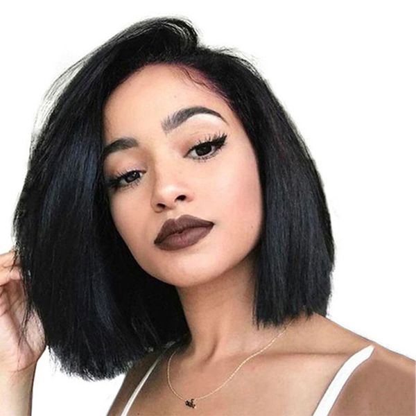 

bob wig short lace front human hair wigs for women natural black straight 613 blonde full lace wig brazilian wig remy