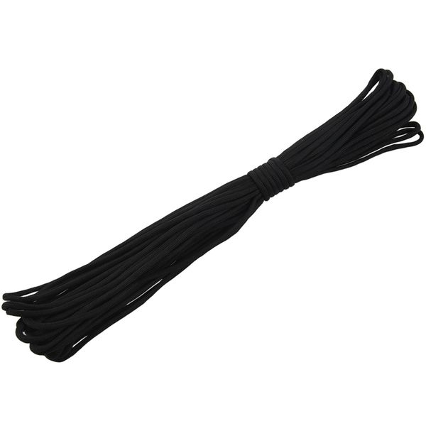 

paracord 550 парашют веревка 7 основные strand для скалолазания кемпинга пряжка rope black 50ft