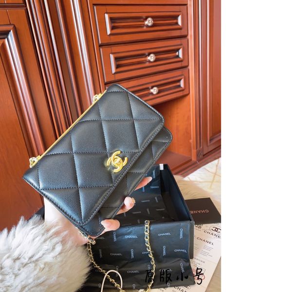 

women crossbody bag women bag size 20cm with box @27, Black
