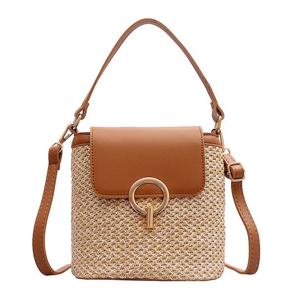 

women's bag multiple wearing female bolsa bucket shoulder bags handbags brands ladies tote knitting