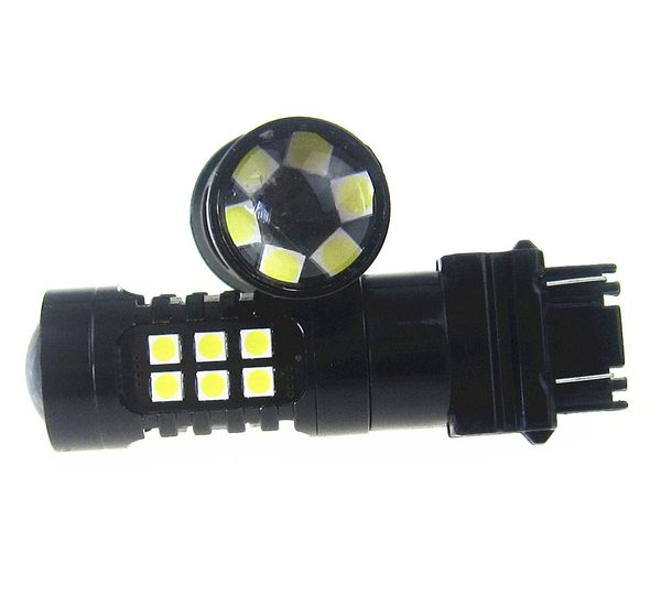 

10 pieces natural white 3157 led strobe flashing brake tail light parking safety warning bulbs 30 3030led white color dc 10v-30v