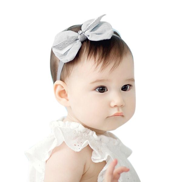 

2017 brand new baby bow headband hair bowknot headbands girls bow headband toddler headwear infant hair accessories new, Slivery;white