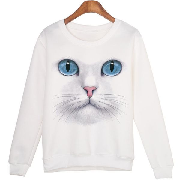 

women new winter 3d beads cat sweatshirts harajuku venta para mujer sudaderas hoodies pullovers coat new harajuku, Black