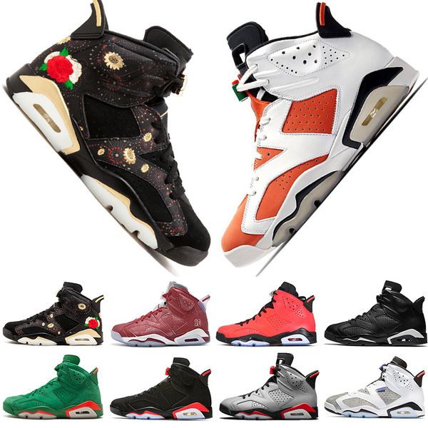 

Hot Sale 2019 Bred 6 6s Mens Basketball Shoes Infrared 23 3M Reflective Bugs Bunny Tinker Black Cat UNC Men Sport Sneakers Designer Trainers