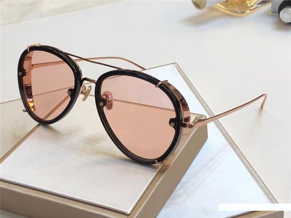 

new fashion designer women sunglasses lf 731 metal and plank frame glasses trend personality style eyewear uv400 protection, White;black