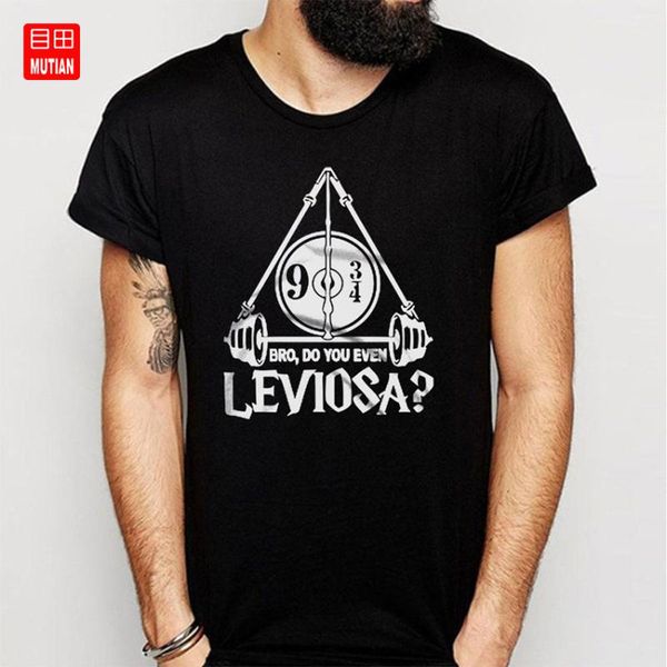 

men's t-shirts bro do you even leviosa deathly hallows t shirt, White;black