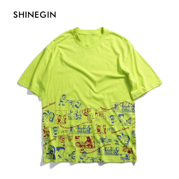 

doraemon memory printed t-shirt streetwear 2019 harajuku hip hop casual tees by shinegin, White;black