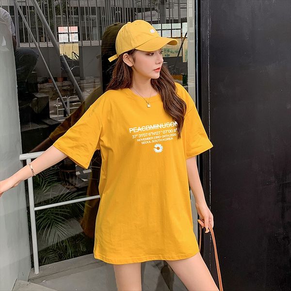 

zaochao brand 2020 long pullover t-shirt nt285 zaochao brand 2020 women's long pullover women's t-shirt nt285, White