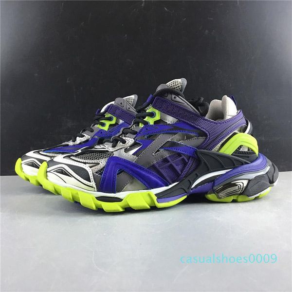 

new triple s sneakers 4.0 luxury designers sports purple black outdoor combination breathable mens woman casual track 2 c09