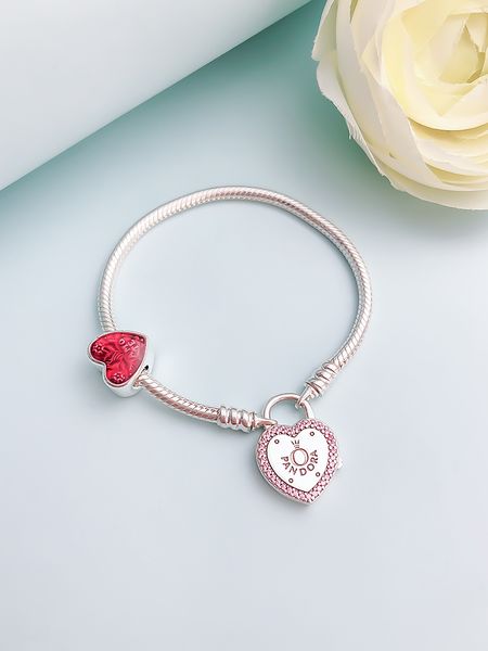 

2020 friendships bracelets silver original 925 pandora bracelets bangle charm silver bracelet for women making jewelry gifts, Black