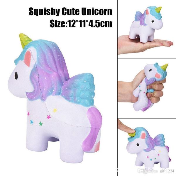 

bravo bravo h squishy toys flying apsaras unicorn kawaii animal slow rising jumbo squeeze phone charms stress reliever kids h squishies t125