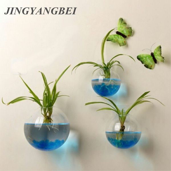

2018 new hanging flower pot glass ball vase terrarium wall fish tank aquarium container home decoration 10cm 12cm 15cm