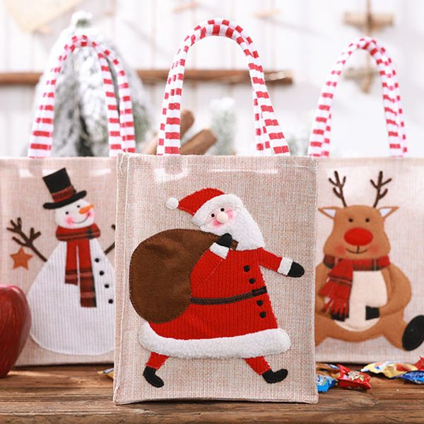 

1pcs santa claus snowman elk packet christmas gift candy bags storage supplies new year xmas decor home party decoration 62643