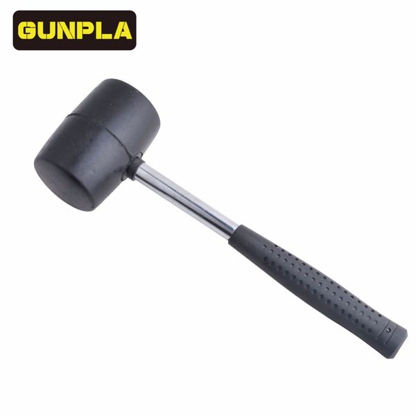 

rubber hammer with anti-slip steel tube rubber handle 8-ounce and 12-ounce mallet