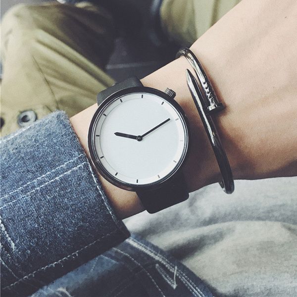 

minimalist stylish men quartz watches drop shipping 2018 new fashion simple black clock bgg brand male wristwatches gifts clock, Slivery;brown