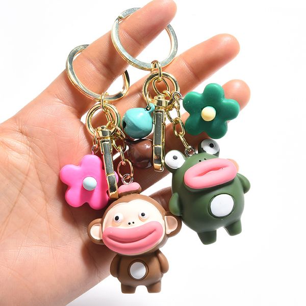 

cute animal keychains key holder for women korean sea horse long pendant keychain party gift, Silver